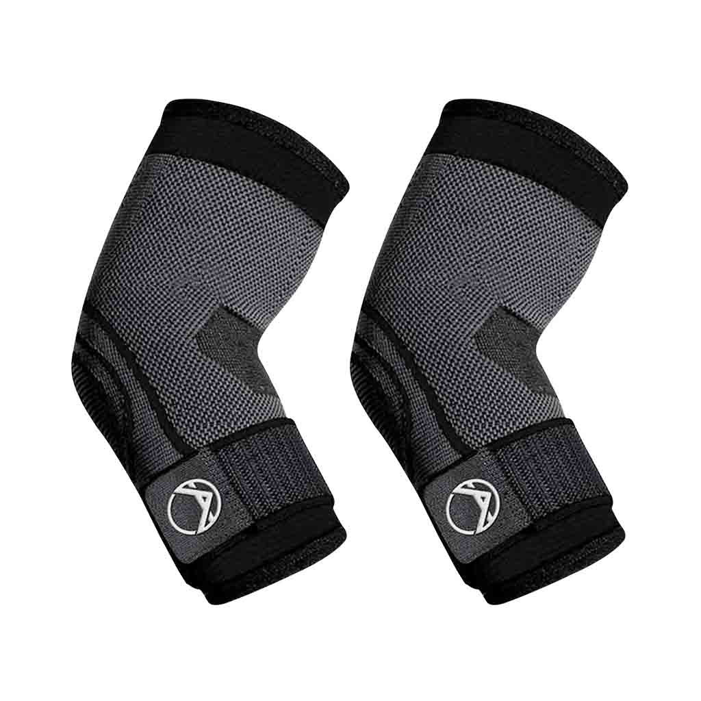 pair of black Koprez elbow compression sleeves