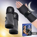 bundle of koprez black wrist brace and black night splint