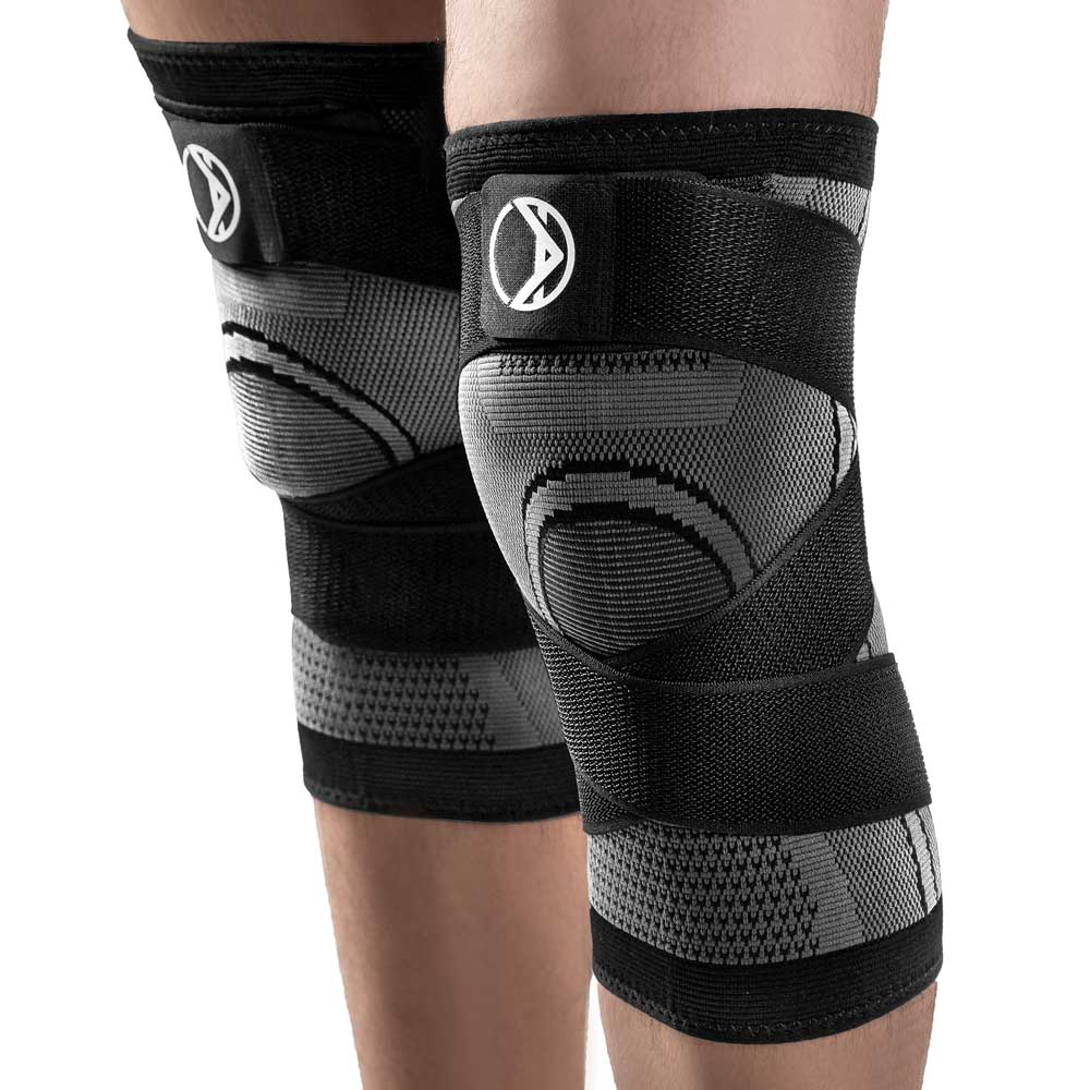 Knee Compression Sleeves - Knee Pads Compression Leg Sleeve for Basketball,  Volleyball, Weightlifting, and More - Pair of Sleeves 